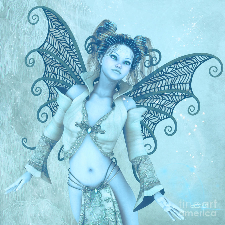 Frost Fairy Digital Art by Jutta Maria Pusl