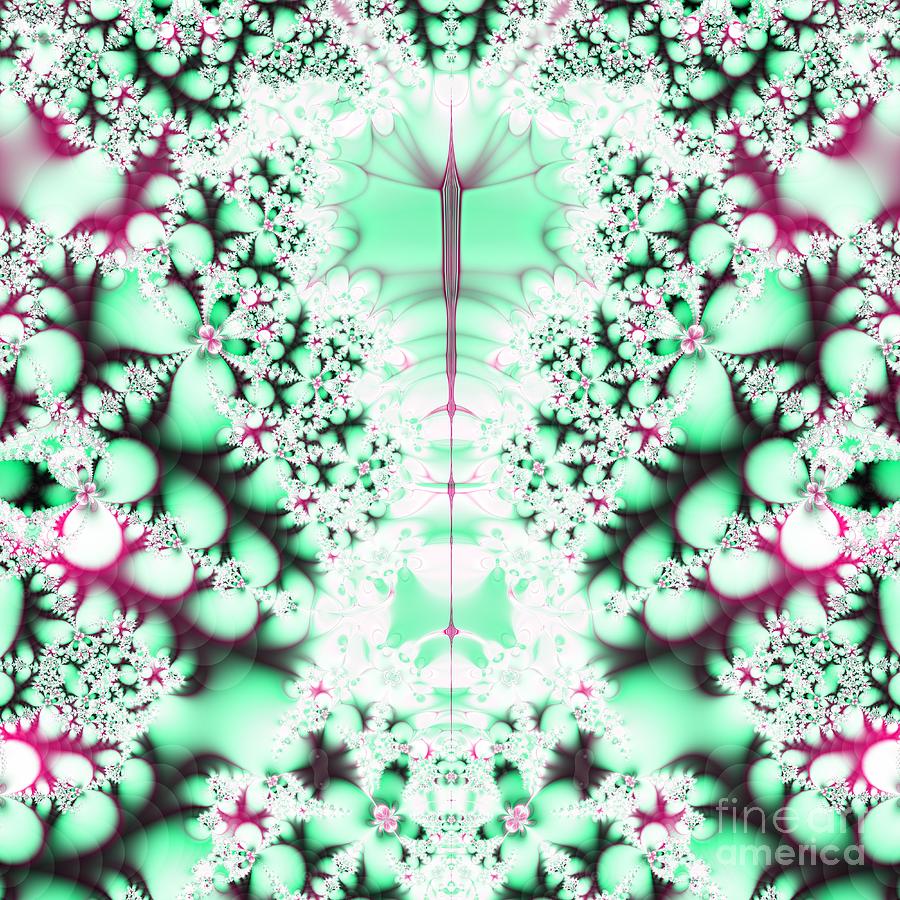 Frost on The Grass Fractal Digital Art by Rose Santuci-Sofranko
