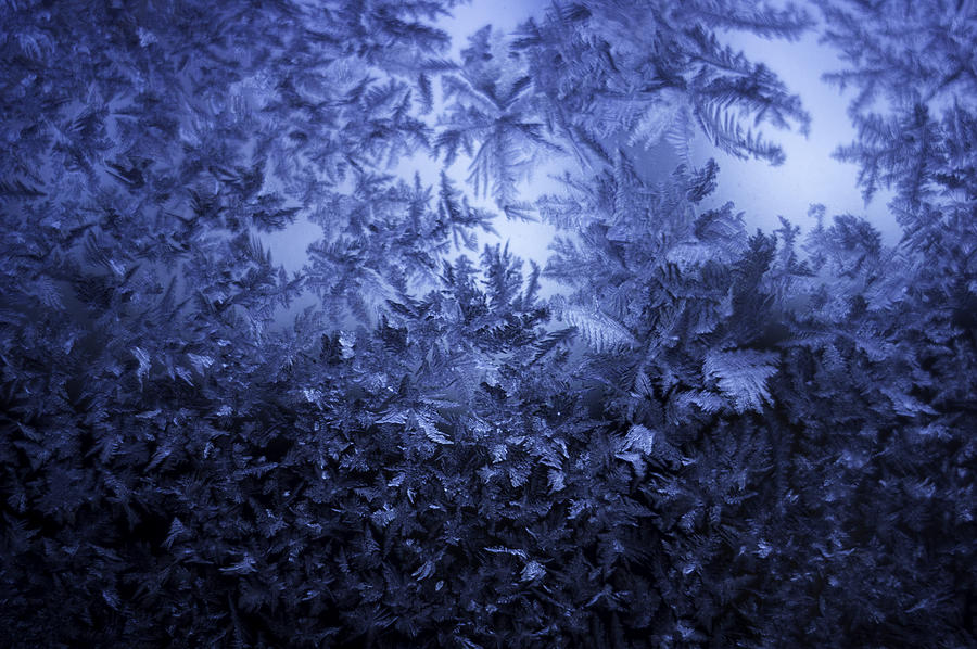 Ice Photograph - Frost on window #3 by Nathan Seavey Ice Photograph - Frost on window #3 by Nathan Seavey