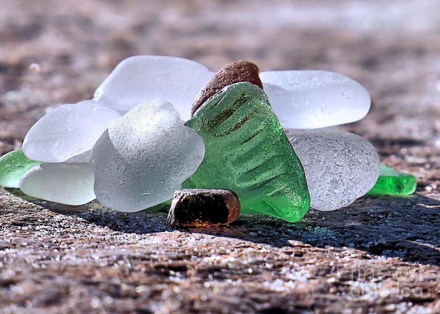 Frosted Sea Glass Photograph by Janice Drew
