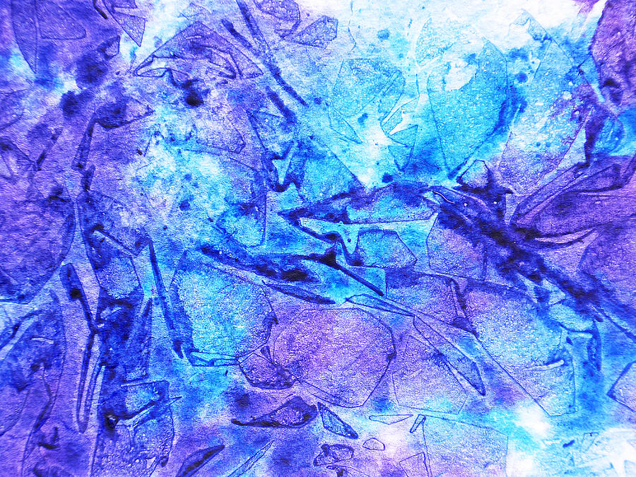 Frosted Window Abstract II Painting