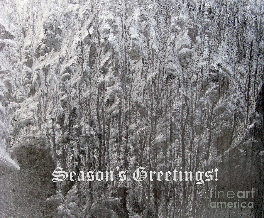 Abstract Photograph - Frosty Greetings 01 by Ausra Huntington nee Paulauskaite