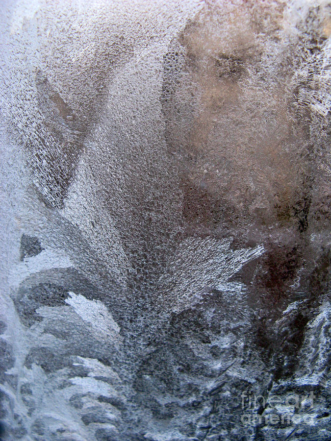 Abstract Photograph - Frosty Greetings 02 by Ausra Huntington nee Paulauskaite