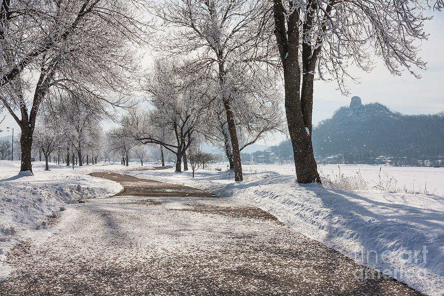 Sugarloaf Photograph - Frosty Stroll with Sugarloaf by Kari Yearous