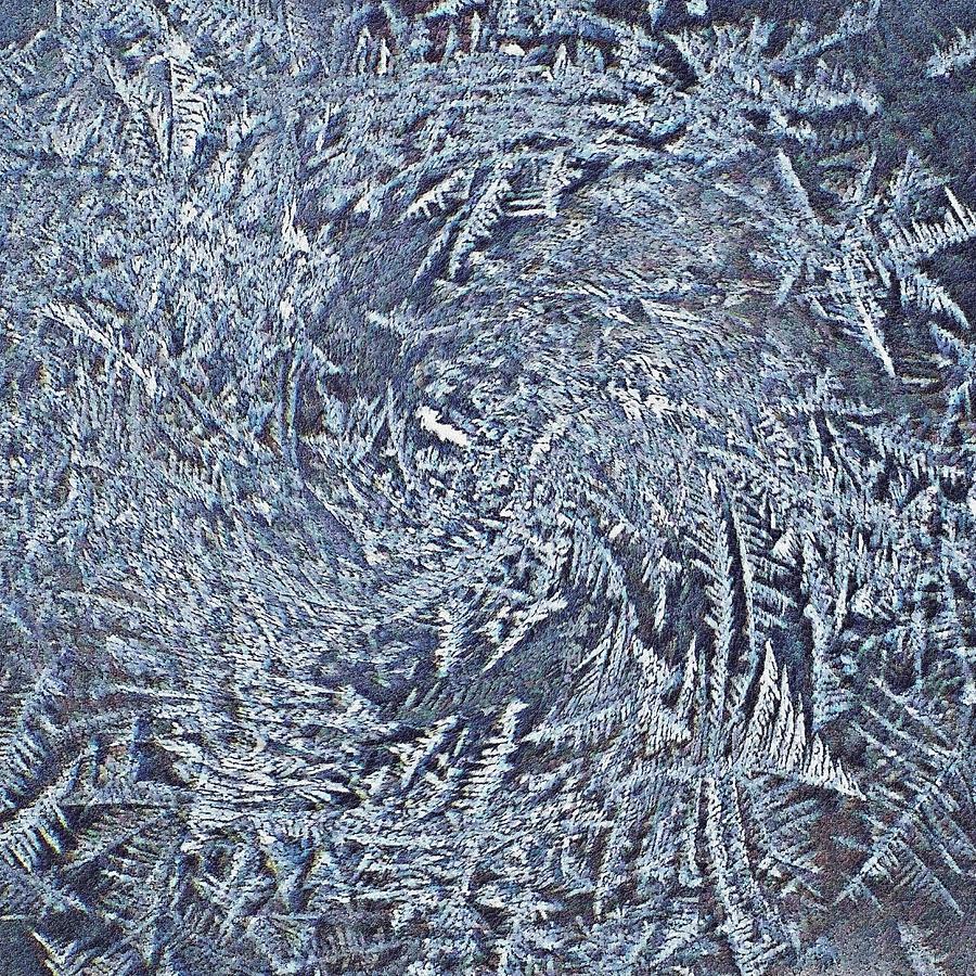 Frosty Swirl Blue Ice Photograph by Joy Nichols