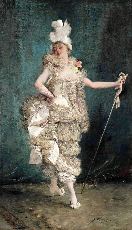 Frou-Frou Painting by Georges Jules Victor Clairin