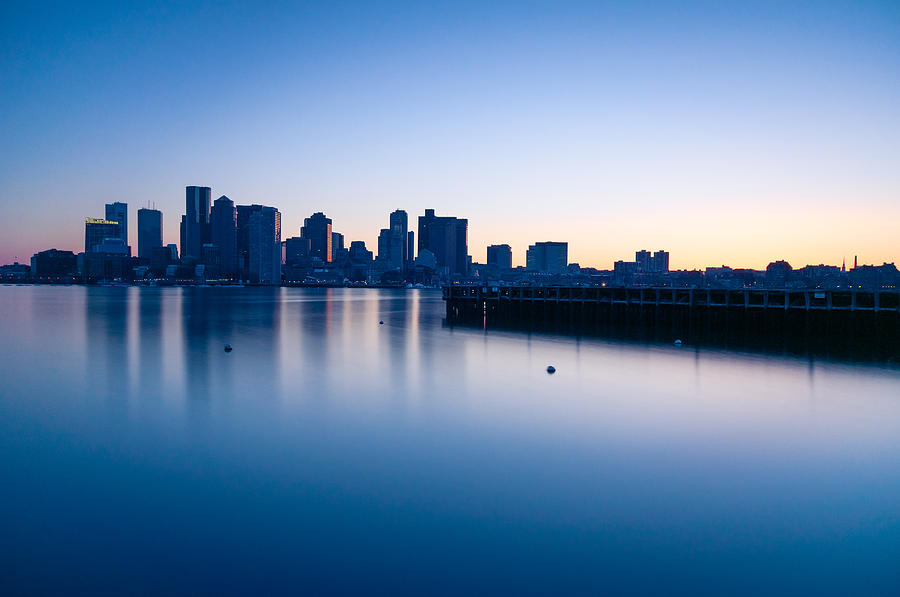 Frozen Boston Photograph by Lee Costa