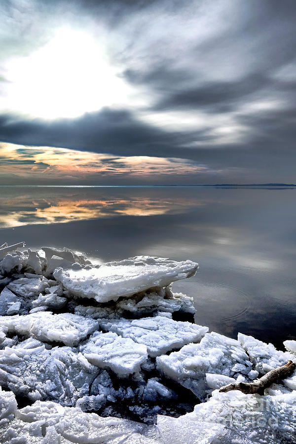 Winter Photograph - Frozen Chesapeake by Olivier Le Queinec