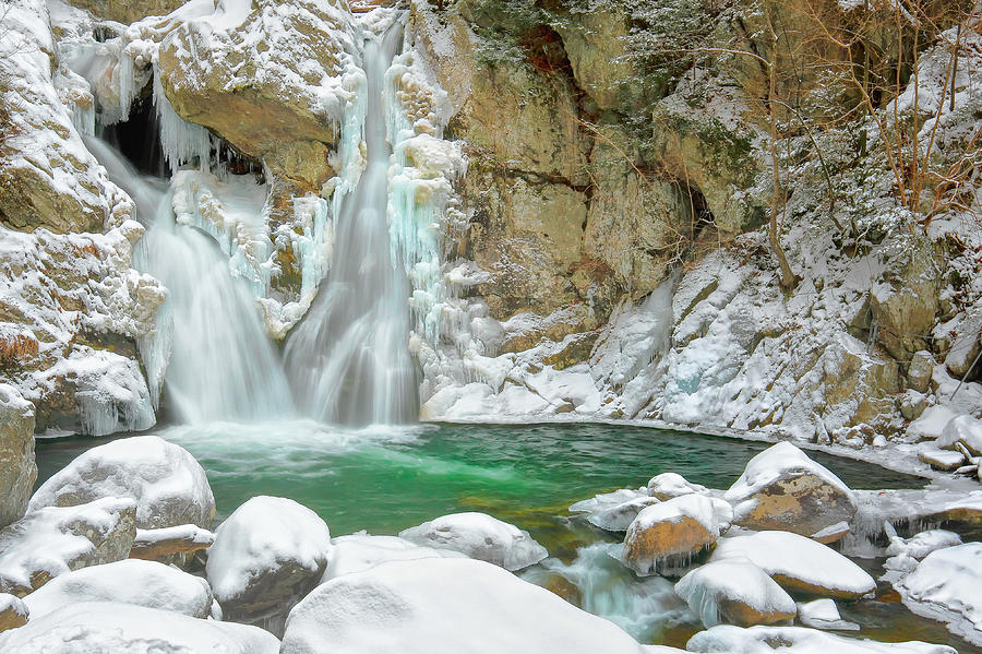 Winter Photograph - Frozen Emerald by Bill Wakeley
