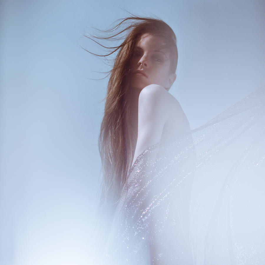 Girl Photograph - Frozen by Eugenia Kirikova Girl Photograph - Frozen by Eugenia Kirikova