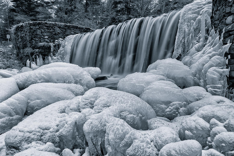 Frozen Falls Photograph by Bryan Bzdula