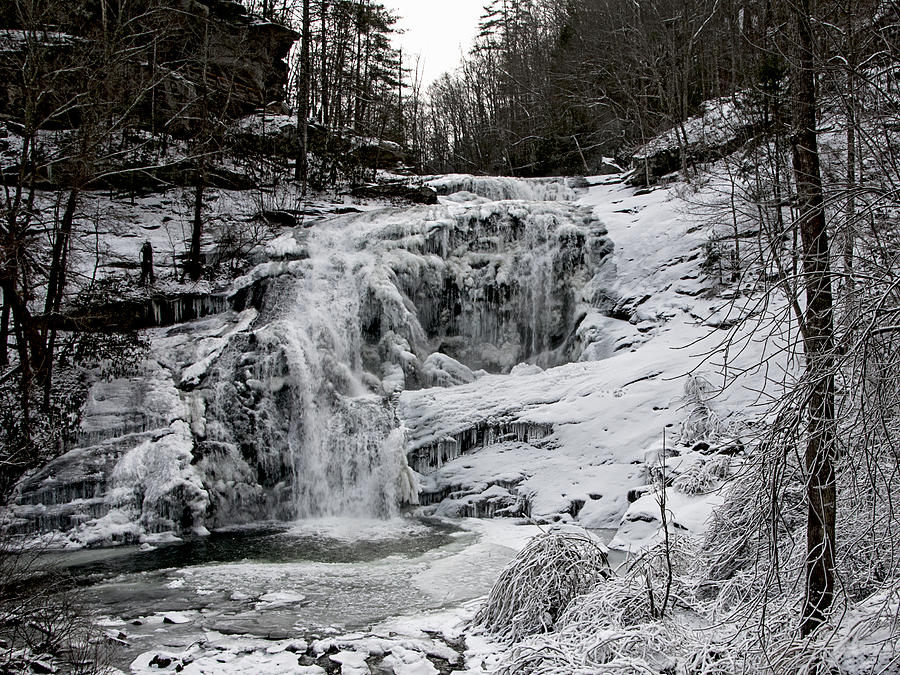 Frozen  Falls Photograph by Carol Erikson