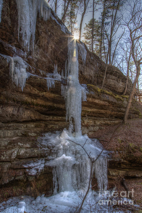Frozen Falls II Photograph by Larry Braun