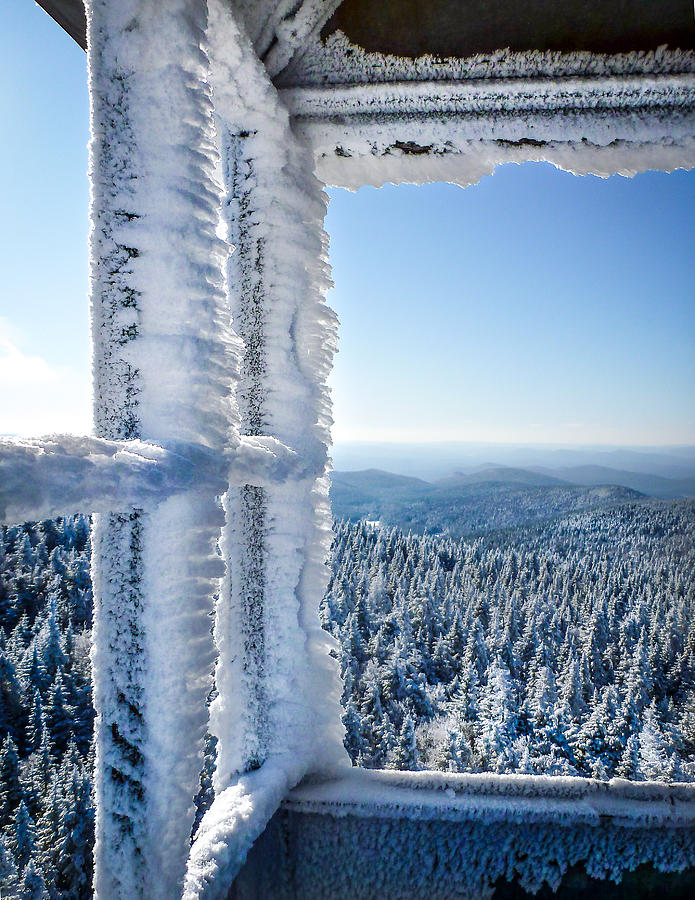 Frozen Firetower Photograph by Sandy Roe