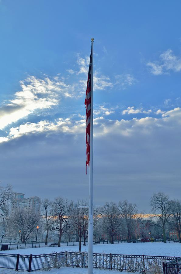 Frozen Flag Photograph by Billy Beck