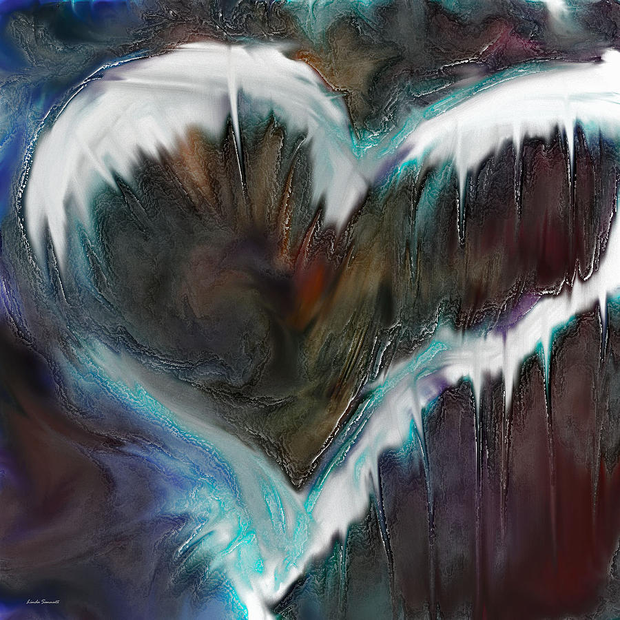 Frozen Heart Digital Art by Linda Sannuti