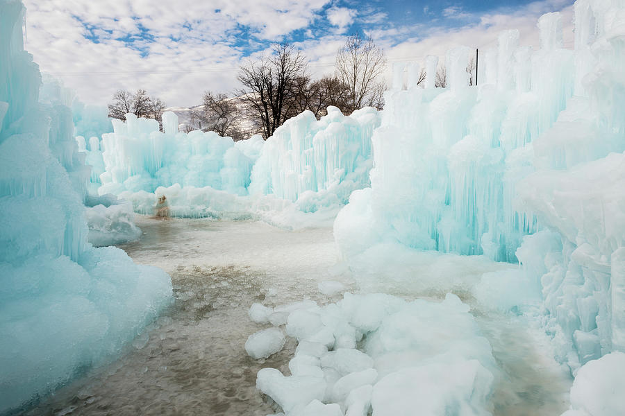 Frozen ice forms an unusual landscape by photo by sam scholes