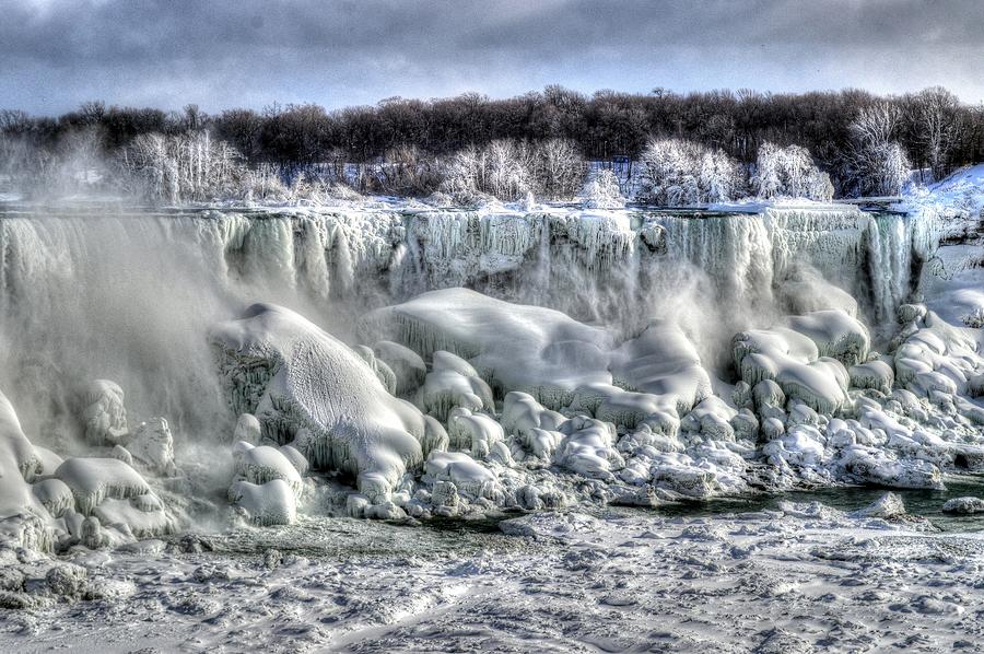 Frozen Icy Niagara Falls Photograph by Paul James Bannerman