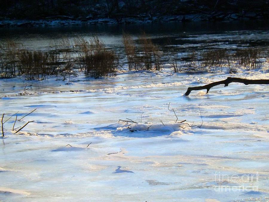 Frozen In Time -  Delaware River Series Photograph by Robyn King