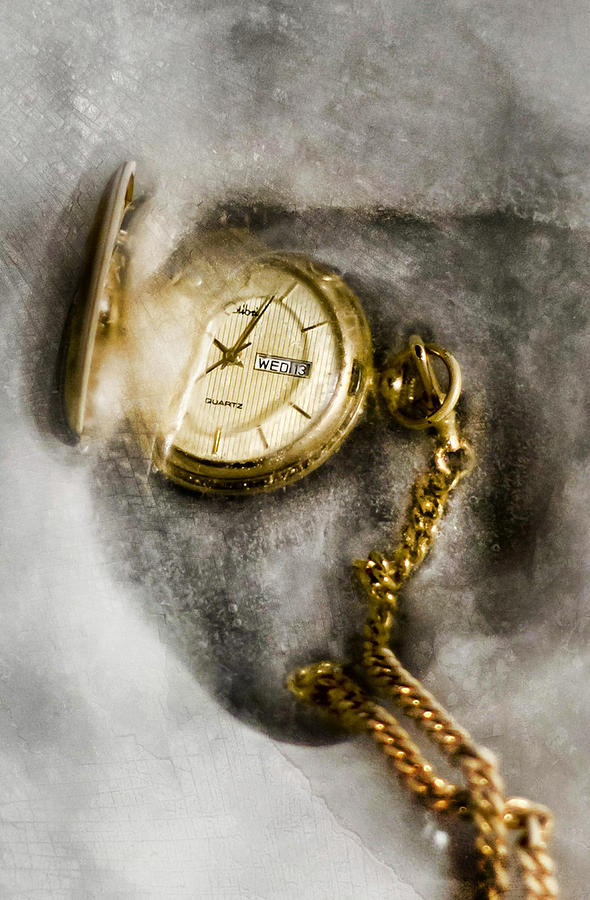 Clock Photograph - Frozen In Time by Peter Chilelli