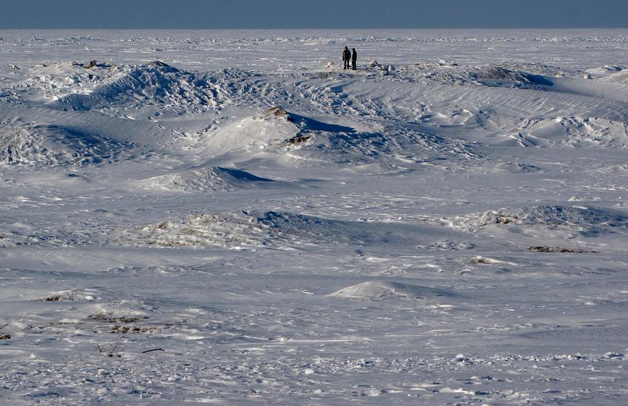 Frozen Lake Huron Photograph by Robin McLeod