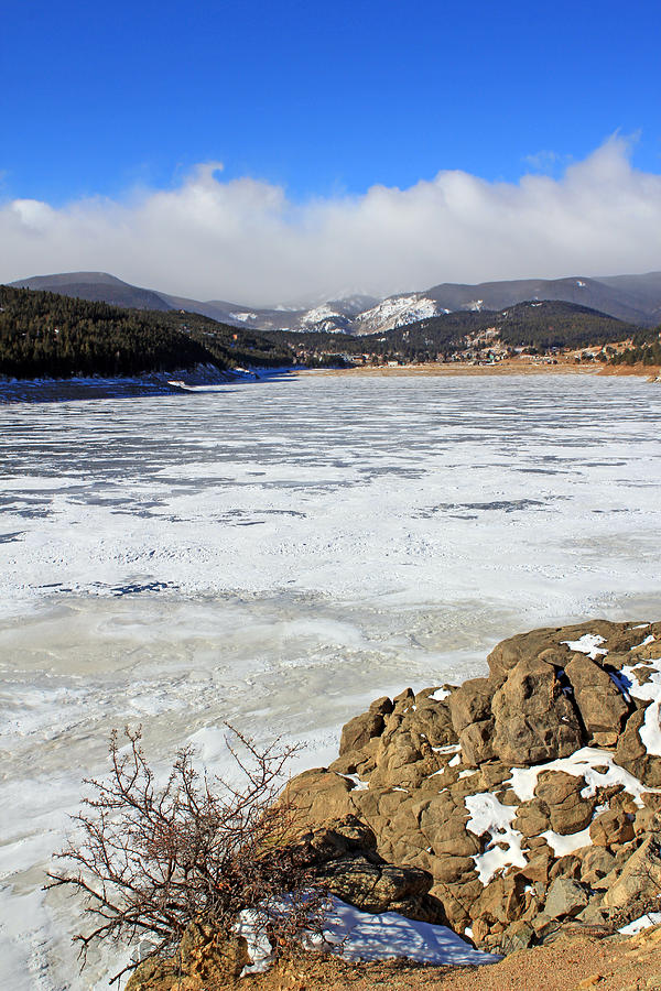 Frozen Lake Photograph by Jennifer Robin