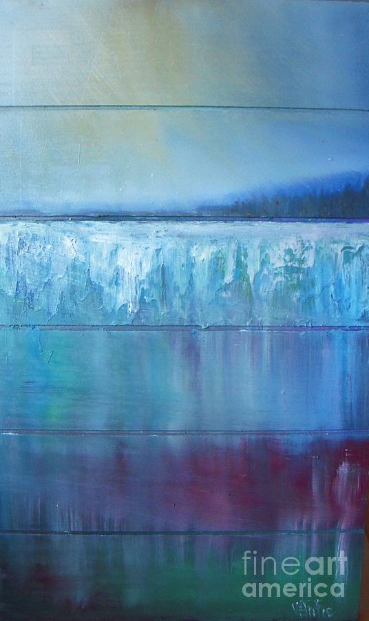 Frozen Lake Painting by Vesna Antic