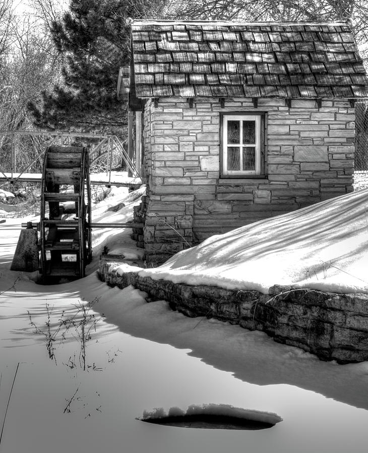 Winter Photograph - Frozen Mill by Thomas Young