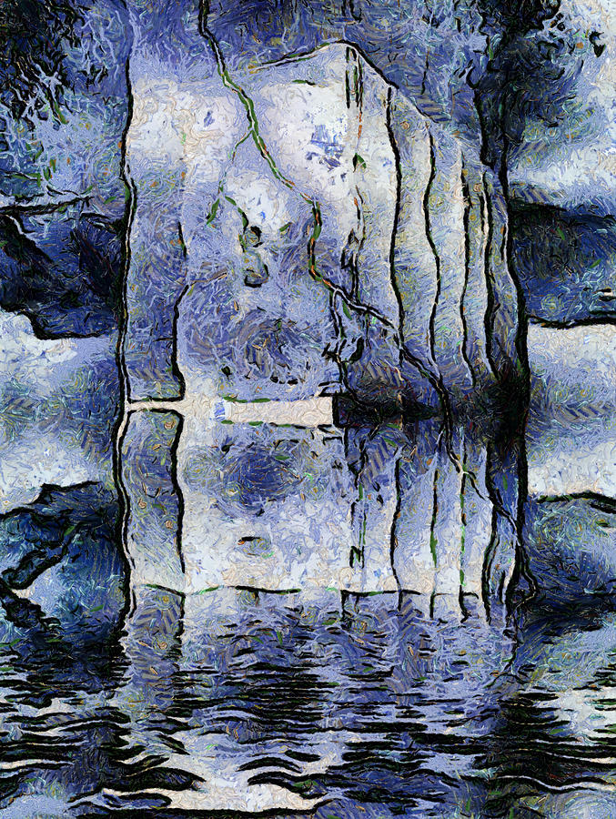 Frozen Monoliths Digital Art by Wendy J St Christopher