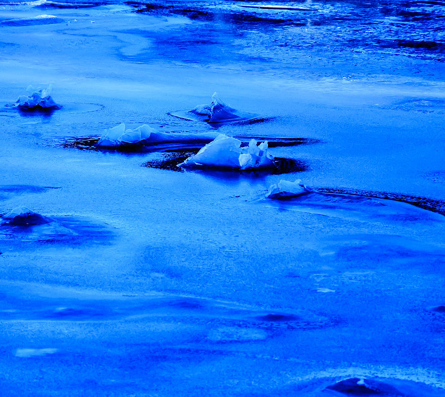 Ice Blue Frozen Ocean Photograph by Roxy Hurtubise