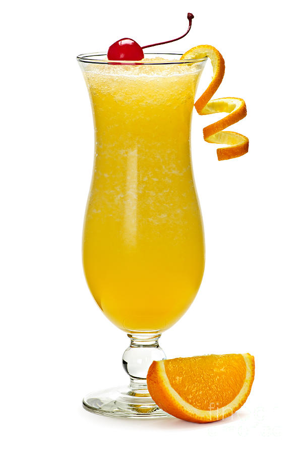 Juice Photograph - Frozen orange drink by Elena Elisseeva