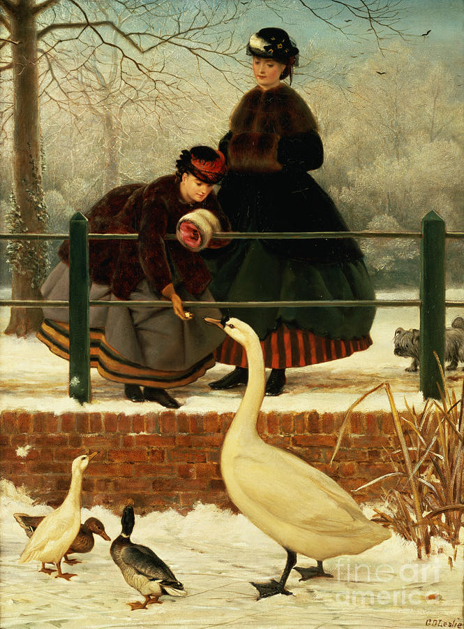 Frozen Out Painting by George Dunlop Leslie