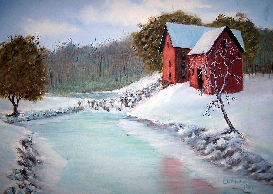 Winter Painting - Frozen Over by Kathleen Luther