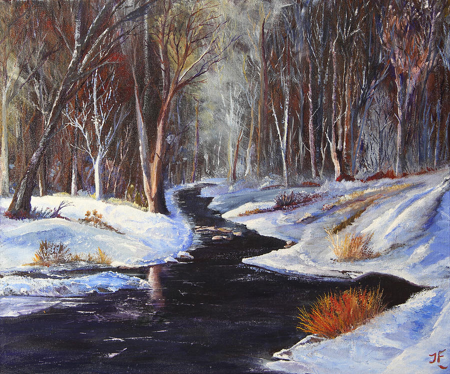 Winter Painting - Frozen Over by Tim Ford