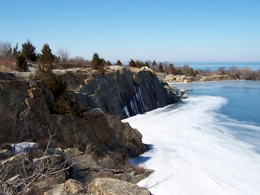 Frozen Quarry Photograph by Catherine Gagne