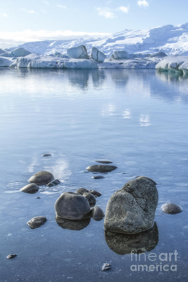Winter Photograph - Frozen Serenity by Evelina Kremsdorf