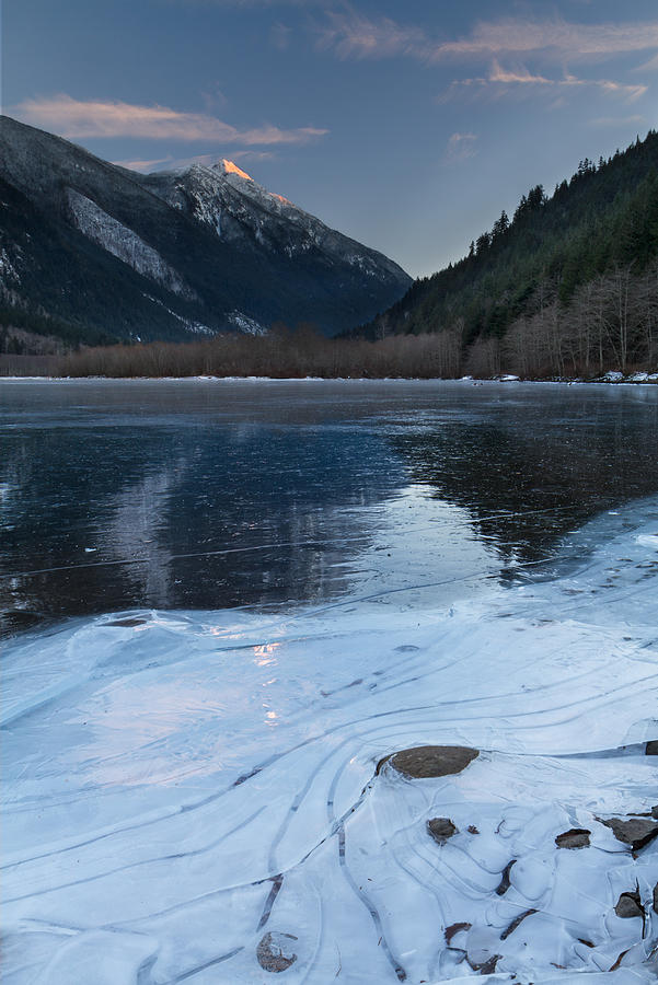 Frozen Silver Lake and Mount Grant Photograph by Michael Russell