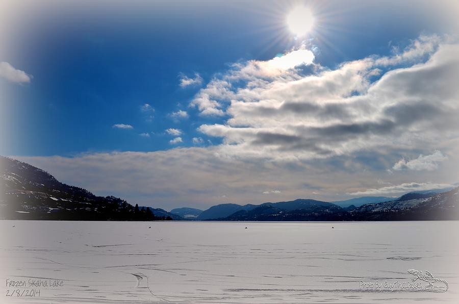 Frozen Skaha Lake 2/8/2014 Photograph by Guy Hoffman