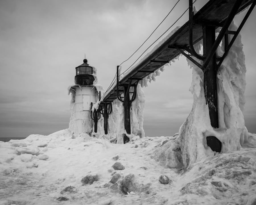 Lighthouse Photograph - Frozen St. Joseph Lighthouse by Kimberly Kotzian Lighthouse Photograph - Frozen St. Joseph Lighthouse by Kimberly Kotzian