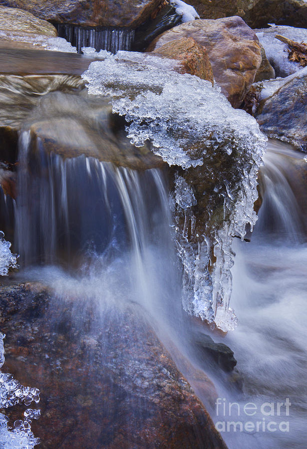 Landscape Photograph - Frozen Stream by Rafael Quirindongo