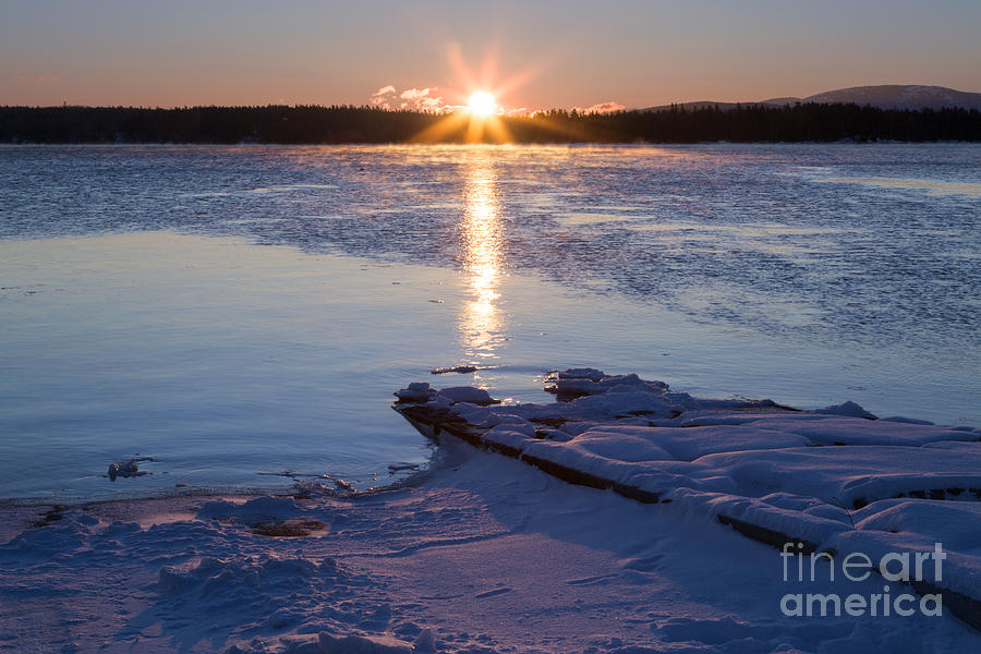 Frozen Sunrise Photograph by Karin Pinkham