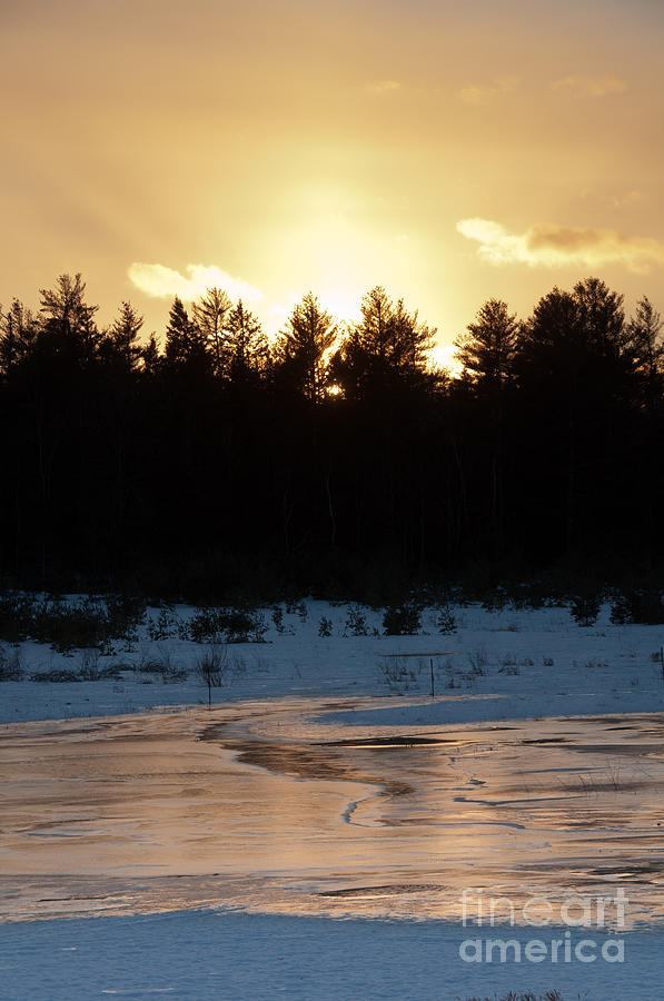 Frozen Sunset Photograph