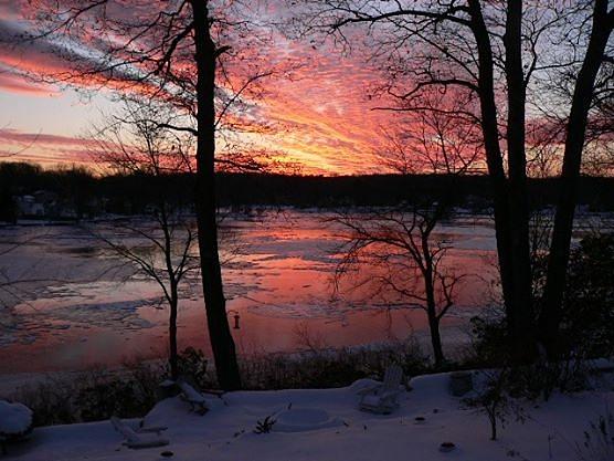 Frozen Sunset Photograph by Sandra Johnson - Fine Art America