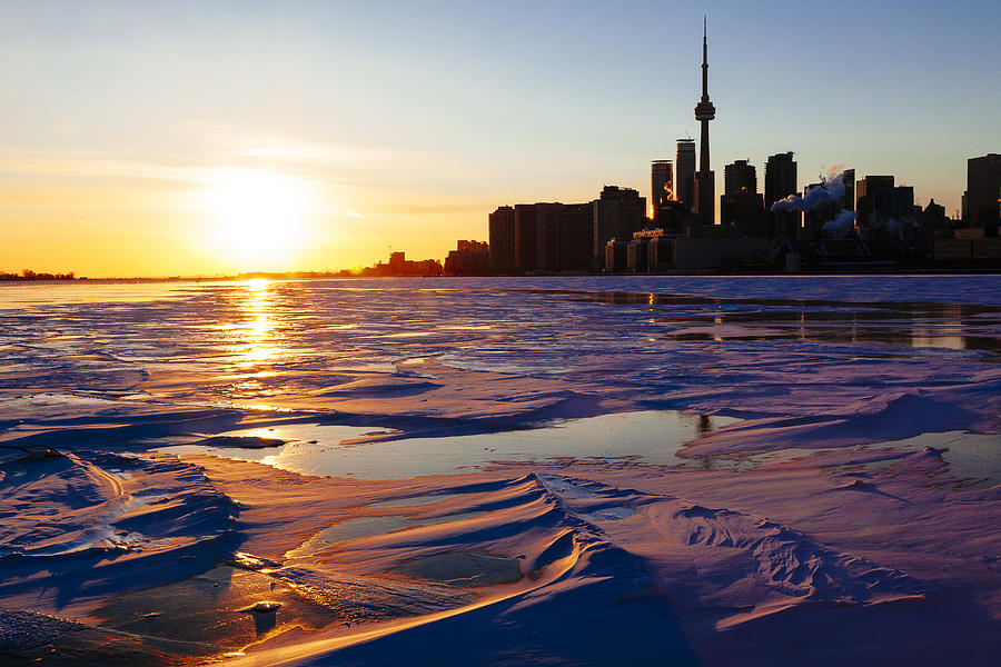Frozen Toronto Harbour Photograph by Laura Tucker