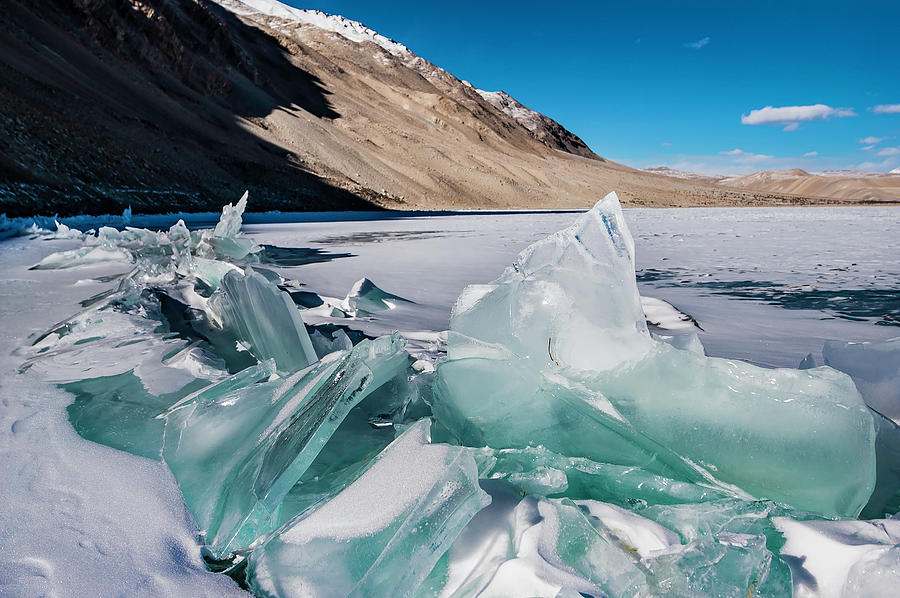 Frozen Tso Moriri Lake, Ladakh, Jammu Photograph by Manish