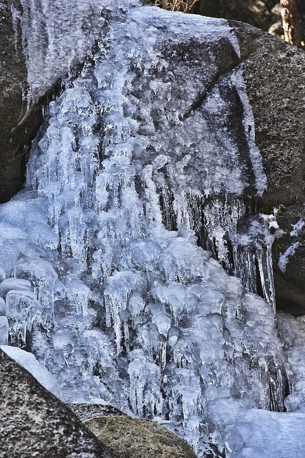 Winter Photograph - Frozen waterfall 1 by Philip Tolok