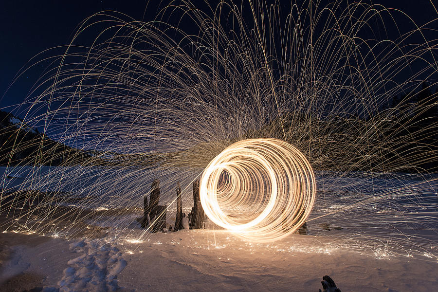Frozen Worm Hole Photograph by Lee Harland