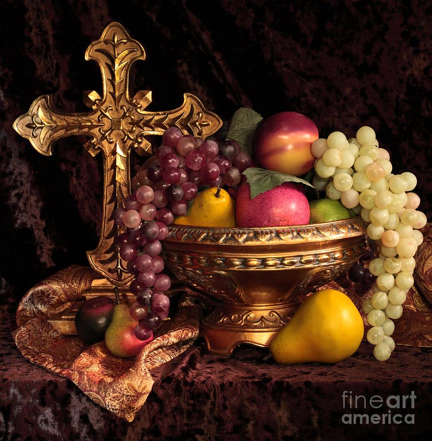 Fruit and Cross Photograph by Pattie Calfy