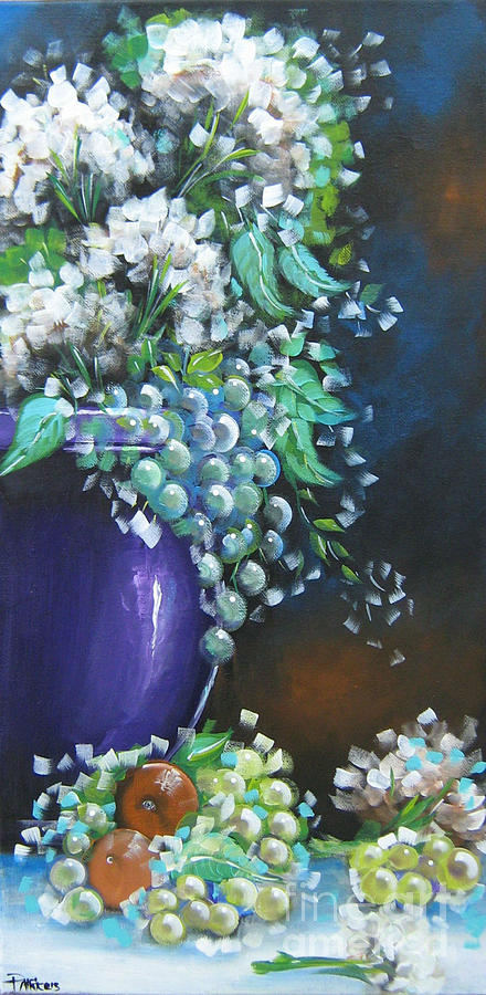 Fruit and Flowers Still Life Painting by Bella Apollonia