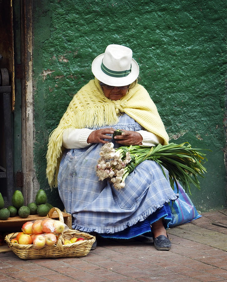 Fruit and Vegetable Vendor Cuenca Ecuador Photograph by Kurt Van Wagner